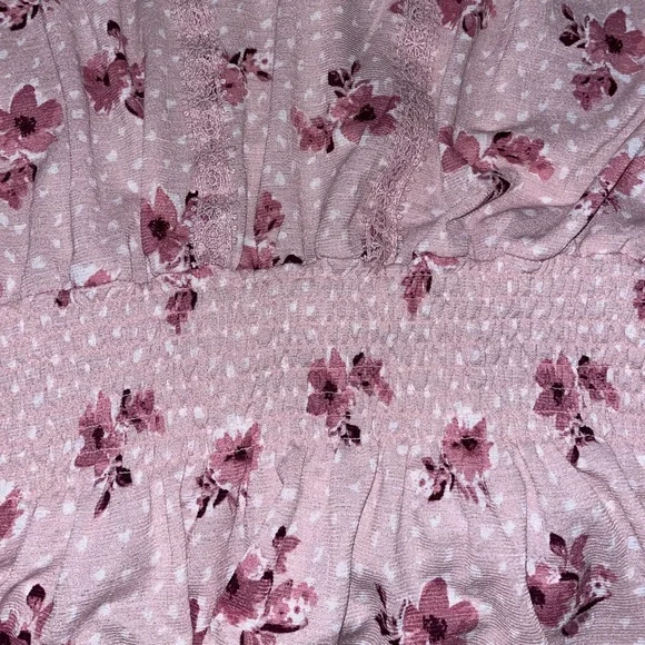 Love & Joy brand Pink floral top - Picture 3 of 3